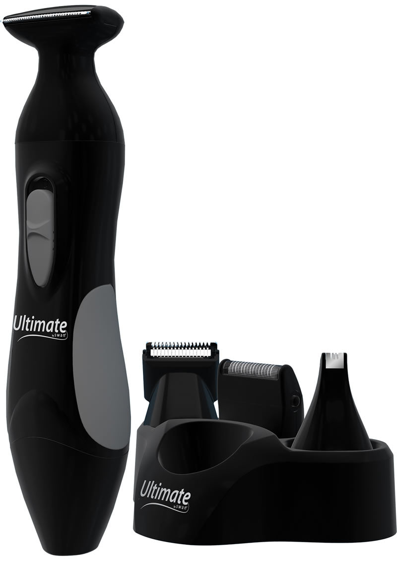 Swan The All In One Ultimate Personal Shaver Kit For Men - Black