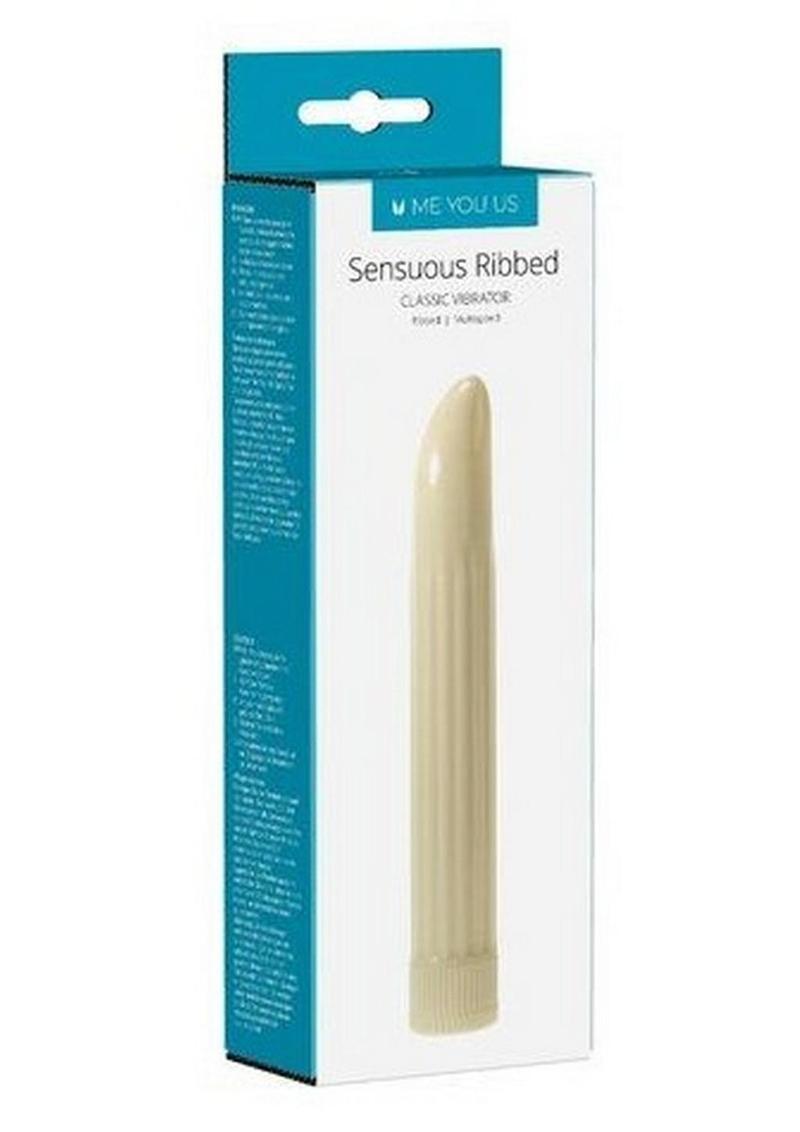 ME YOU US Sensuous Ribbed Vibrator - Ivory White