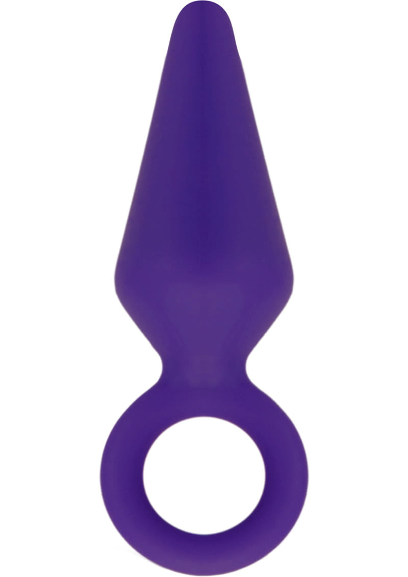 Luxe Candy Rimmer Silicone Butt Plug - Medium - Purple