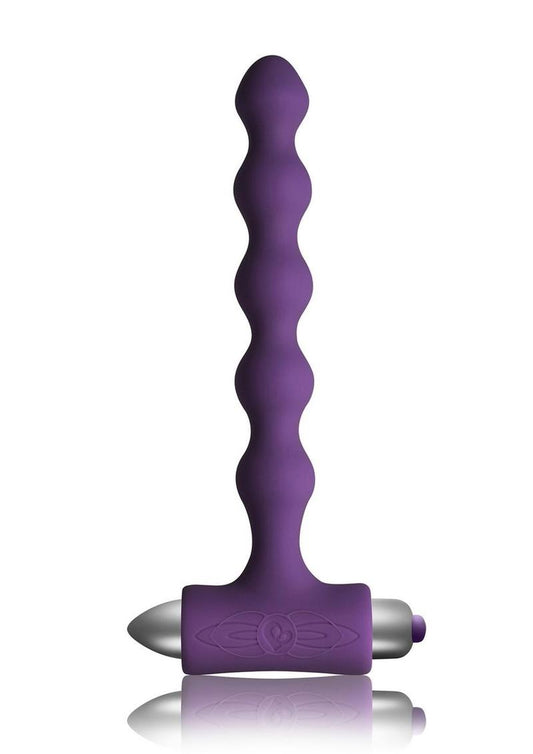 Petite Sensations Pearls Silicone Vibrating Anal Bead - Purple