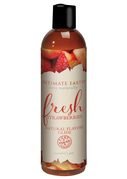 Intimate Earth Oral Pleasure Glide Lubricant Fresh Strawberries 4oz