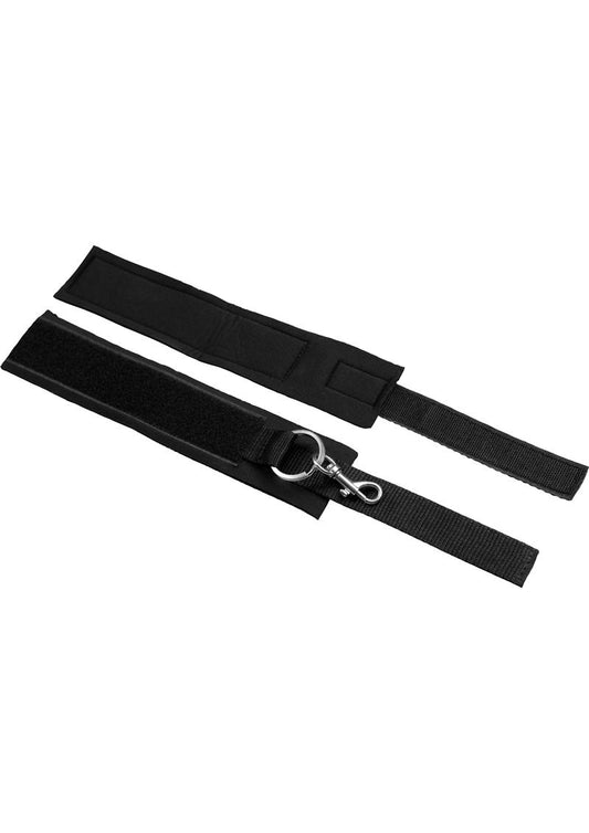 Master Series Interlace Over and Under the Bed Restraint Set - Black