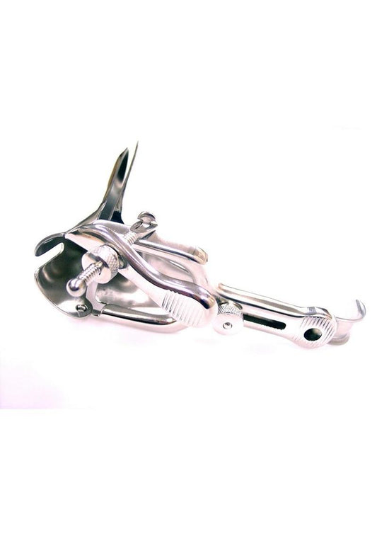 Rouge Metal Vaginal Speculum Silver