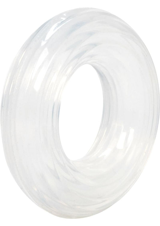 Premium Silicone Cock Ring - Large - Clear