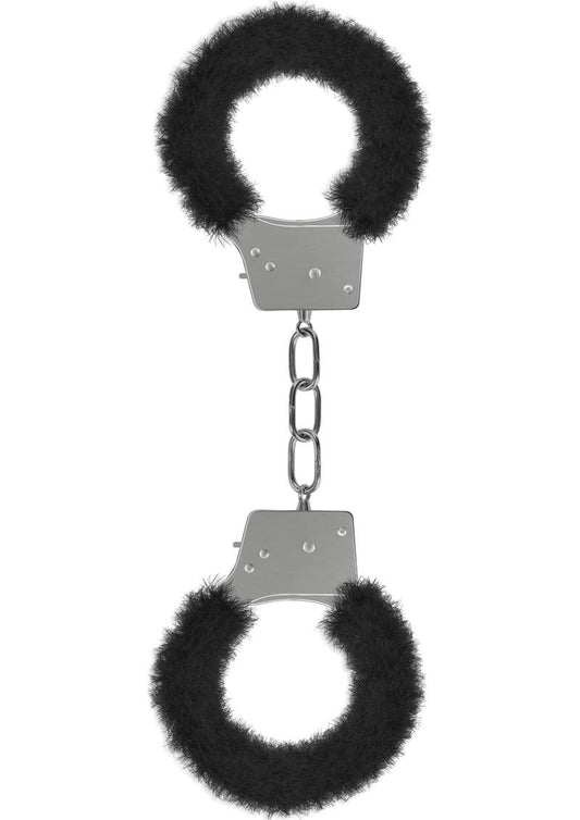 Ouch! Beginner's Furry Handcuffs - Black