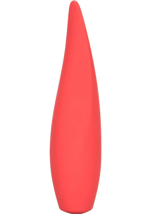 Red Hot Ember USB Rechargeable Silicone Mini Vibrator - Red