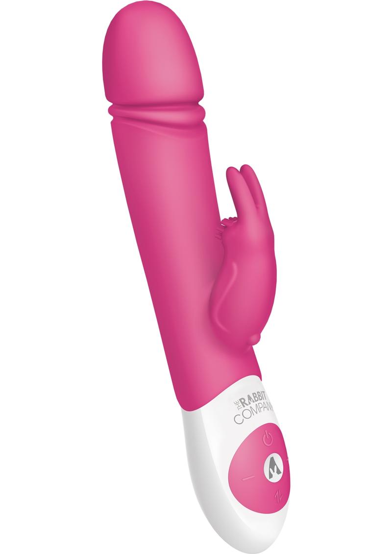 The Rabbit Company The Thrusting Rabbit Rechargeable Silicone Rabbit Vibrator - Pink