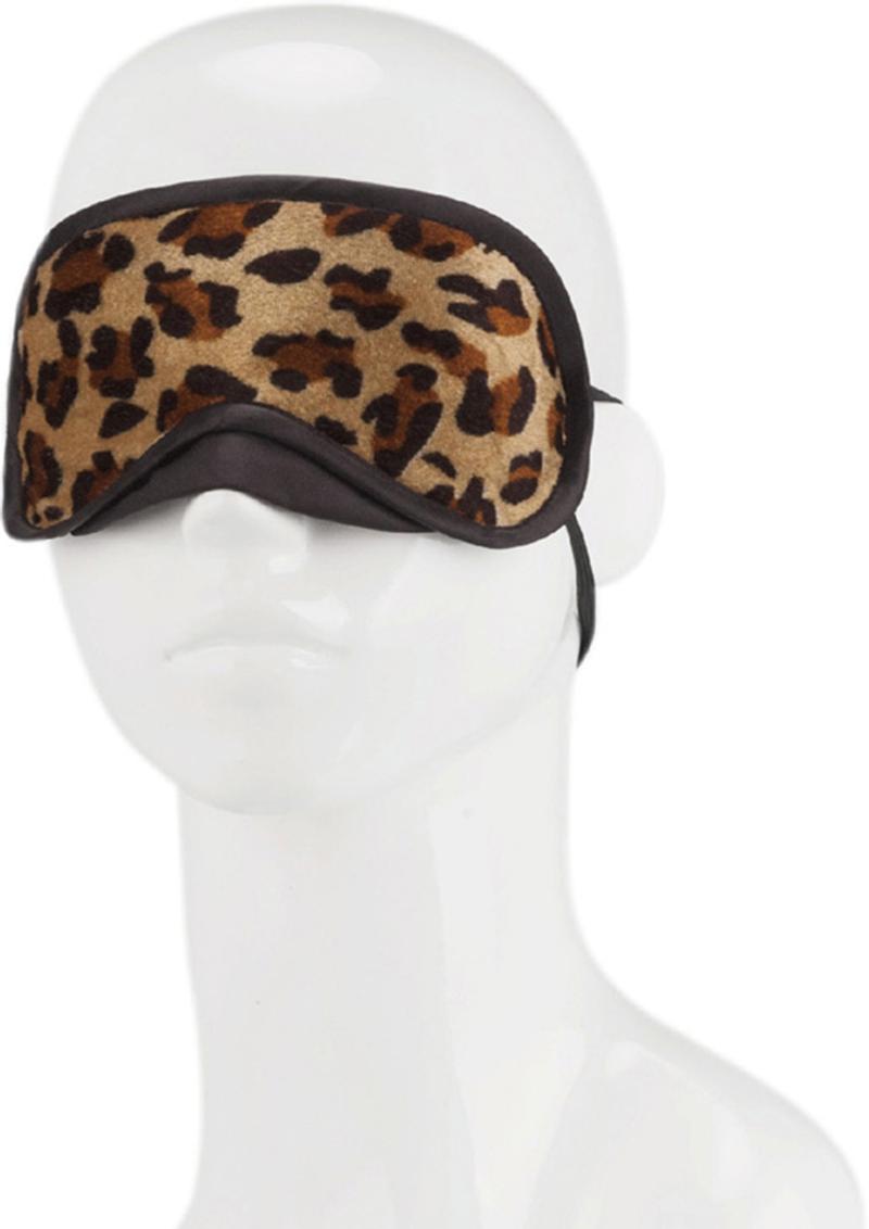 Lux Fetish Peek-A-Boo Love Mask - Leopard