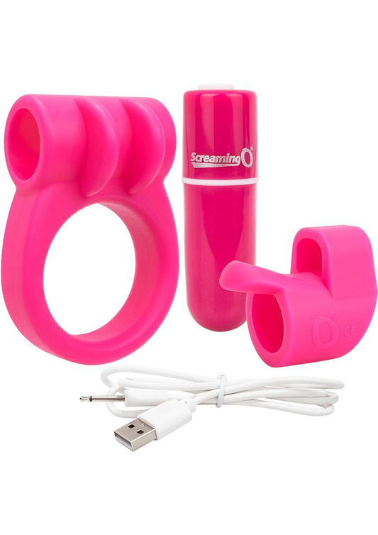 Charged Combo USB Rechargeable Silicone Kit #1 - Pink