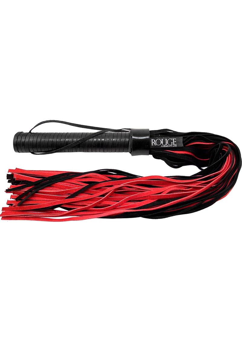 Rouge Suede Flogger Black & Red