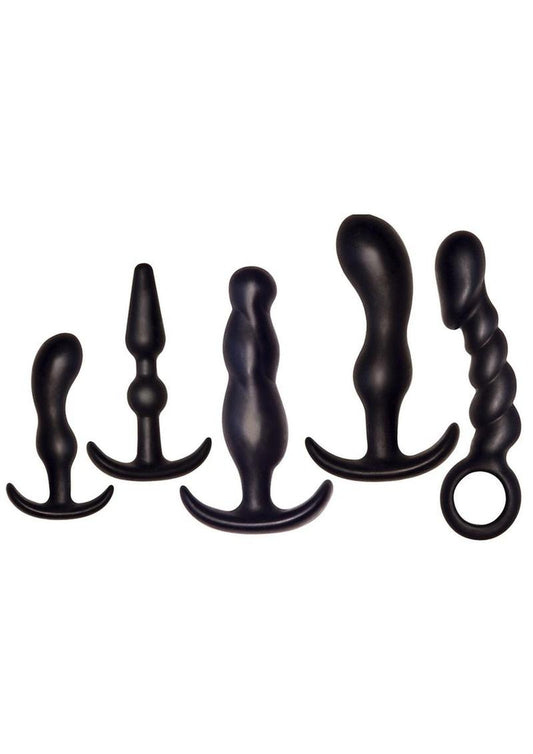 Ultimate Anal Kit Silicone (7 Piece Set ) - Black