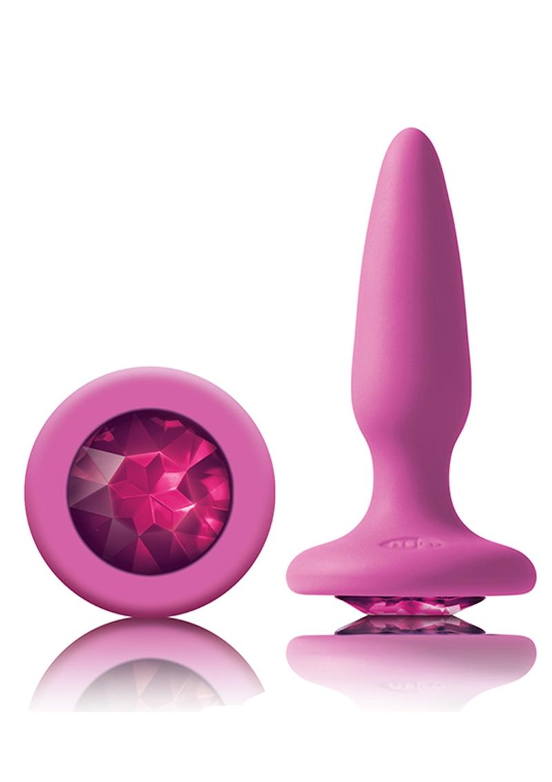 Glams Mini Silicone Butt Plug - Pink Gem