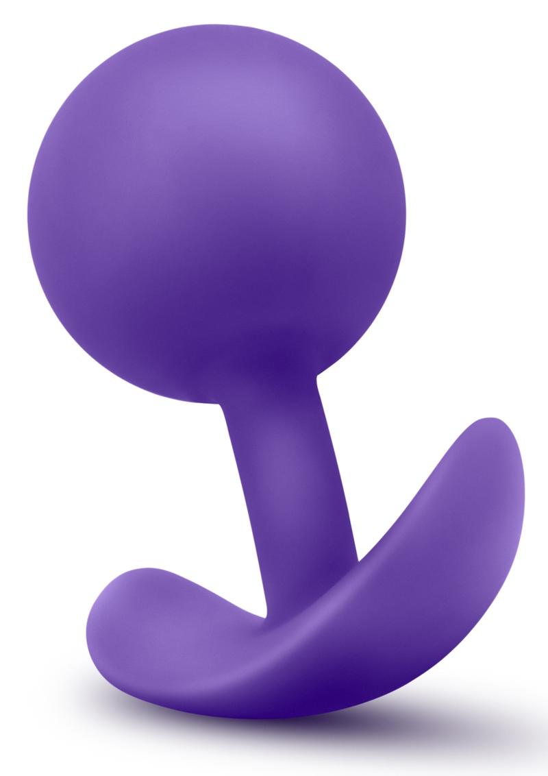 Luxe Wearable Vibra Plug Silicone Butt Plug - Purple