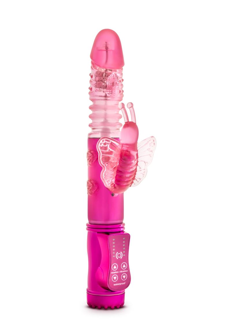 Sexy Things Butterfly Thruster Mini Rabbit Vibrator - Fuchsia