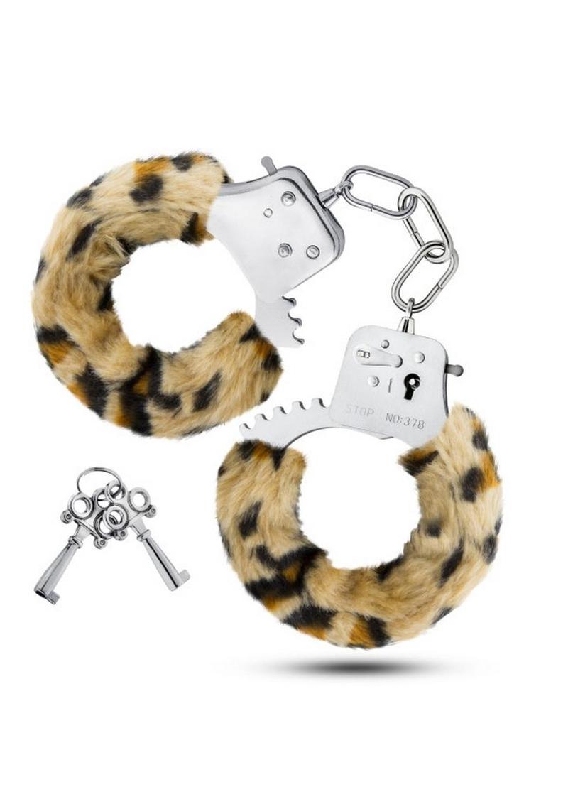 Temptasia Faux Fur Cuffs - Leopard