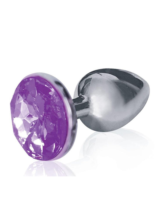 The 9's - The Silver Starter Bejeweled Stainless Steel Plug - Violet