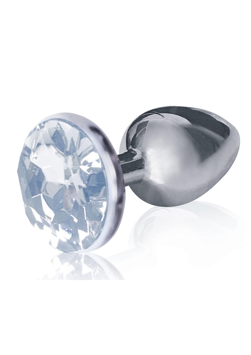 The 9's - The Silver Starter Bejeweled Stainless Steel Plug - Diamond