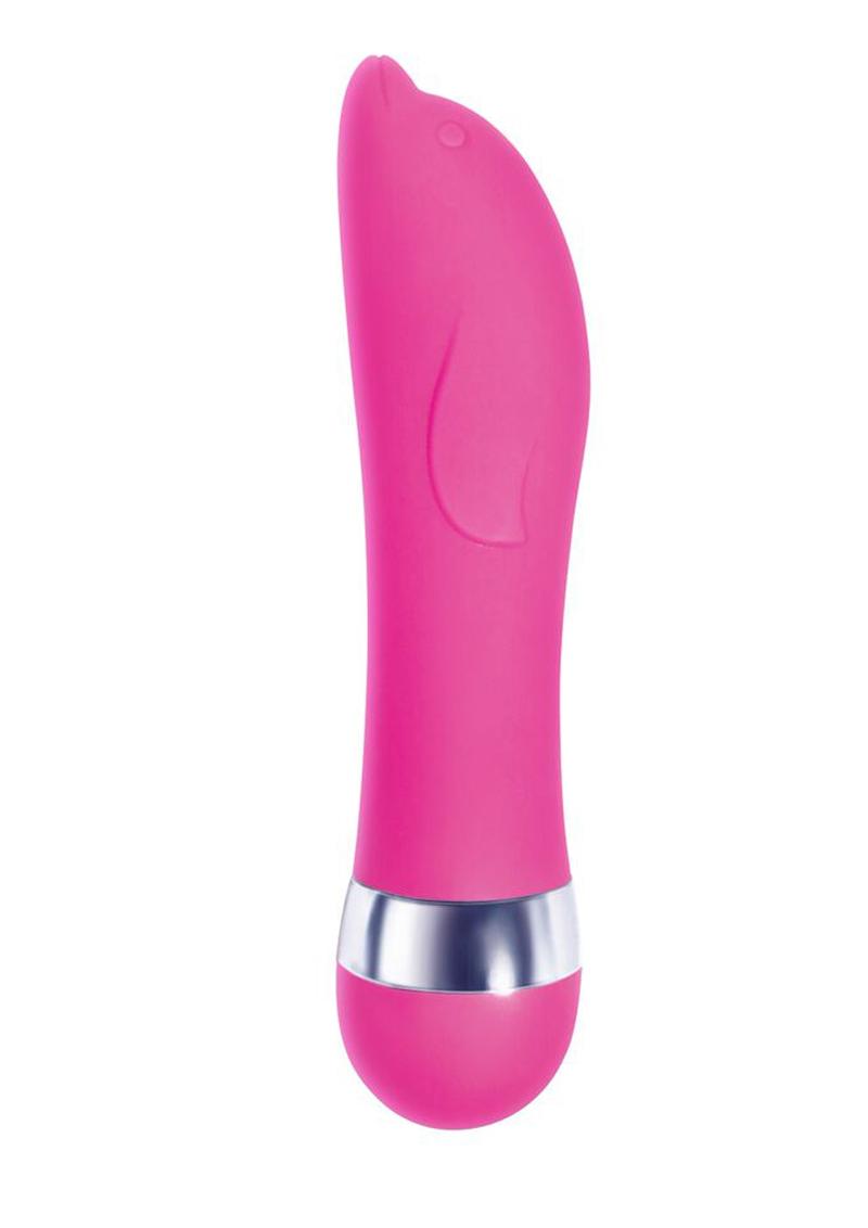 The 9's - Pinkies, Dolphy Silicone Mini Vibrator 4.5in - Pink