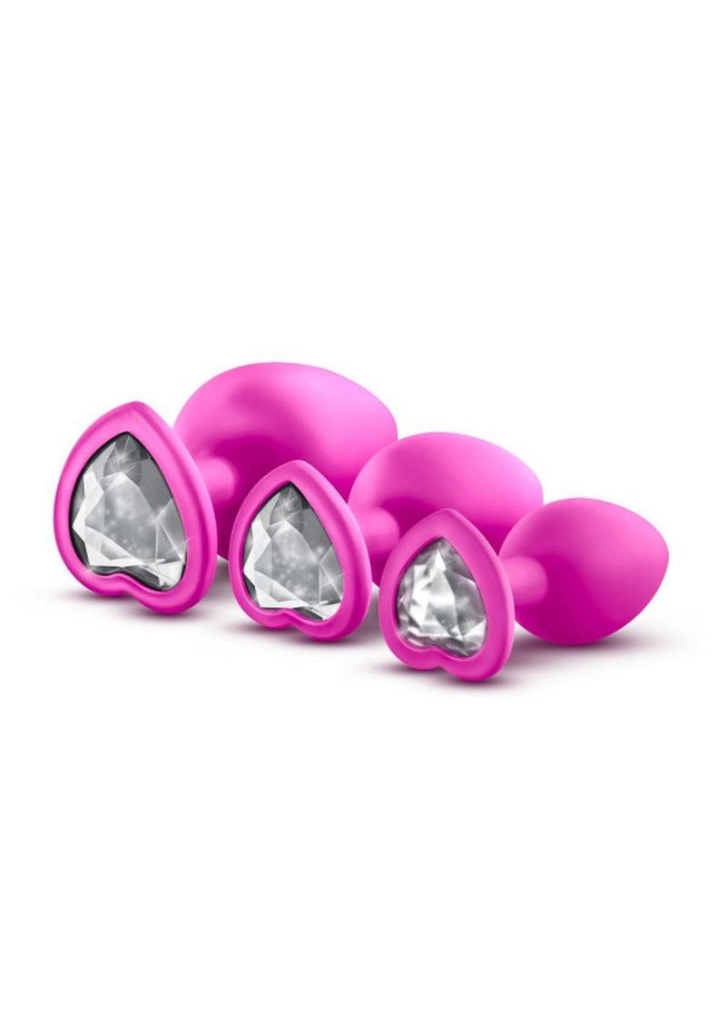 Luxe Bling Plugs Train Kit Pink & White Gems