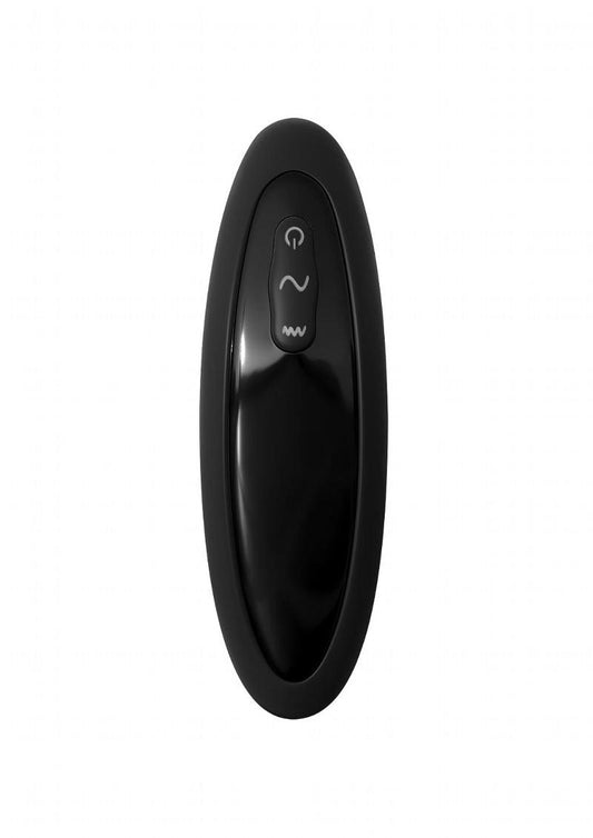 Anal Fantasy Elite Silicone Rechargeable P-Motion Massager Waterproof - Black