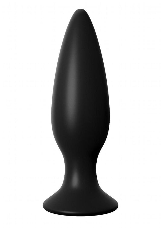 Anal Fantasy Elite Large Silicone Rechargeable Plug - Black