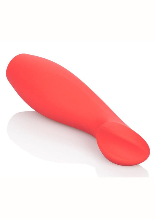 Red Hot Ignite Clitoral Stimulation Silicone Rechargeable Waterproof Mini Vibrator - Red