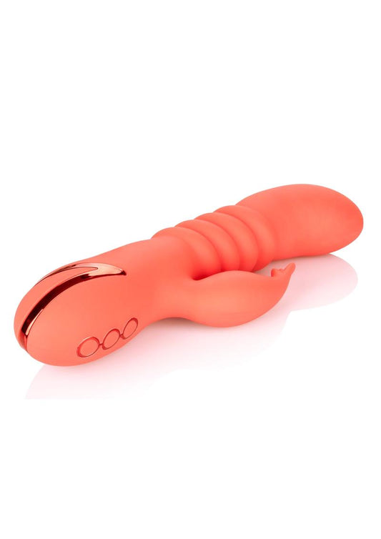 California Dreaming Orange County Cutie Rechargeable Silicone Vibrator - Orange