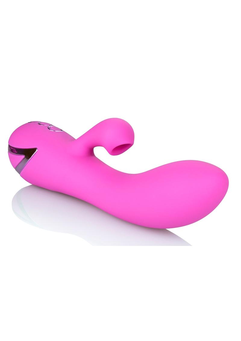 California Dreaming Malibu Minx Rechargeable Silicone Rabbit Vibrator - Purple