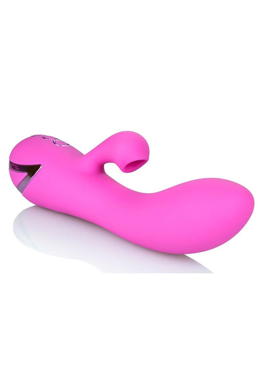 California Dreaming Malibu Minx Rechargeable Silicone Rabbit Vibrator - Purple