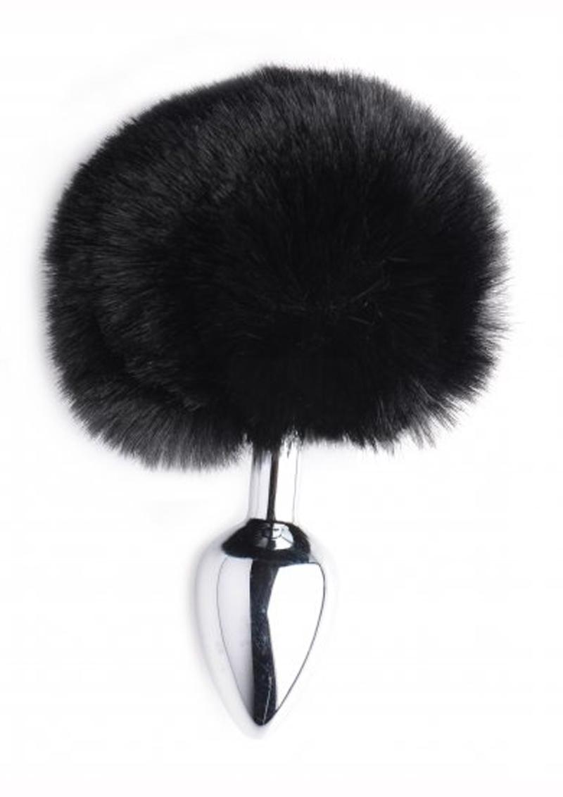 Tailz Onyx Bunny Tail Anal Plug - Black