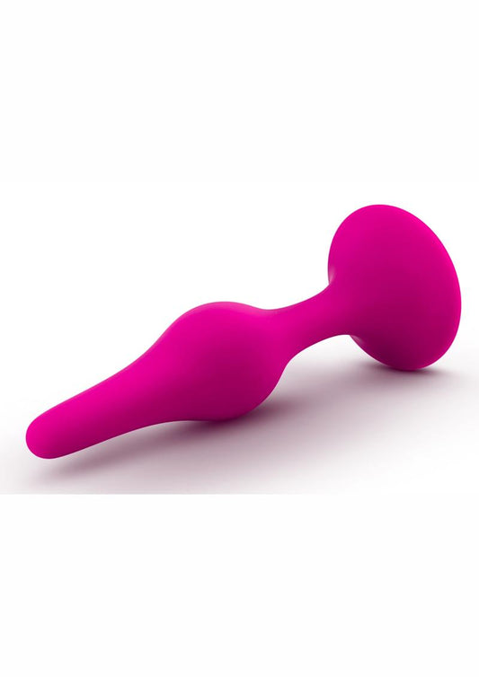 Luxe Beginner Plug Silicone Butt Plug Medium - Pink