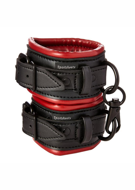 Saffron Cuffs Black and Red