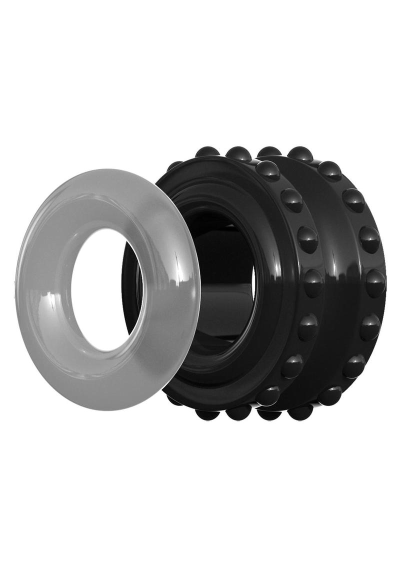 Sir Richard's Control Pro Performance Advanced Cock Ring - Black/Grey