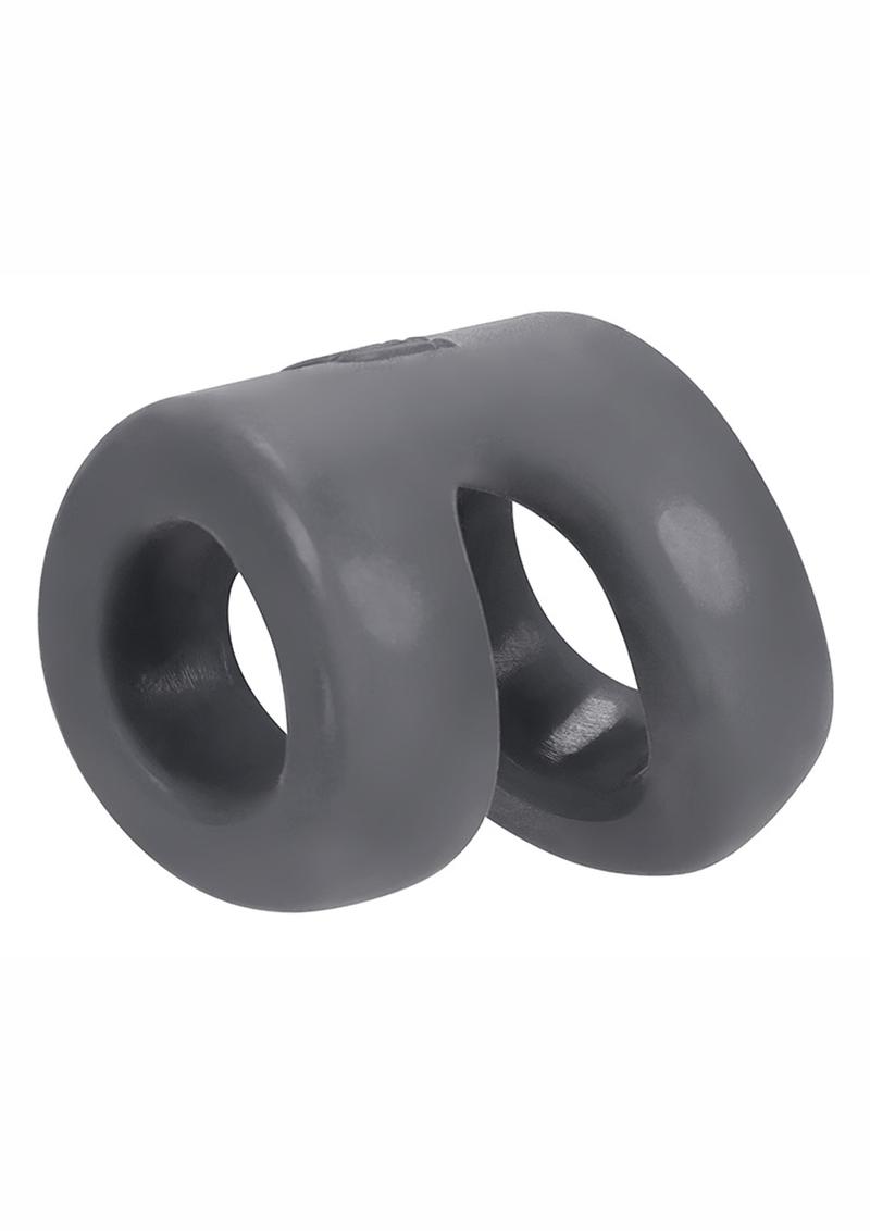 Hunkyjunk Connect Silicone Ball Tugger Cock Ring - Gray