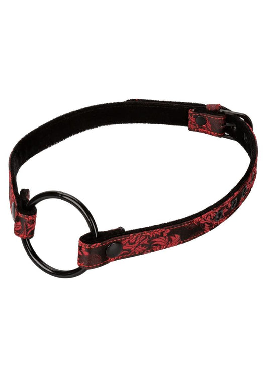 Scandal Wide Open Mouth Gag - Black/Red