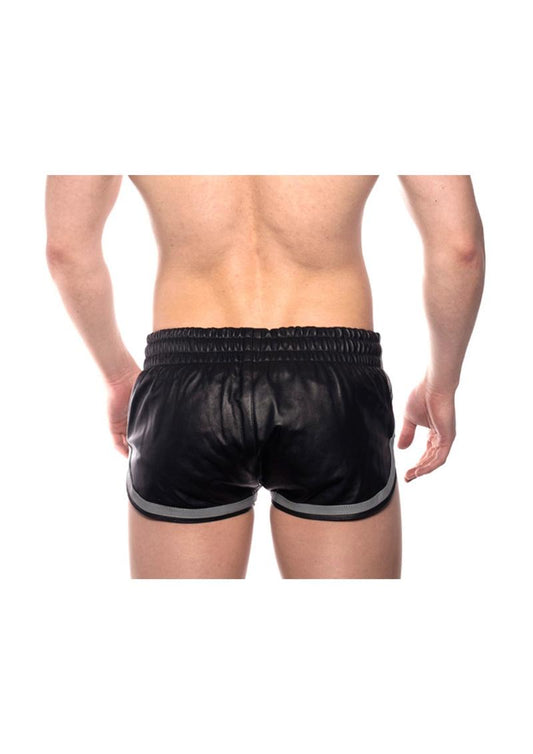 Prowler RED Leather Sport Shorts - XSmall - Black/Gray