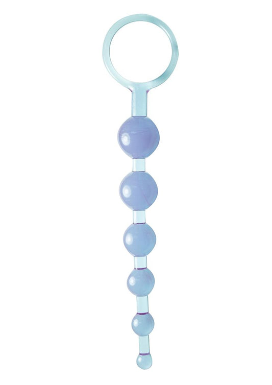 Dragonz Tale Anal Pleasures Silicone Anal Beads - Blue