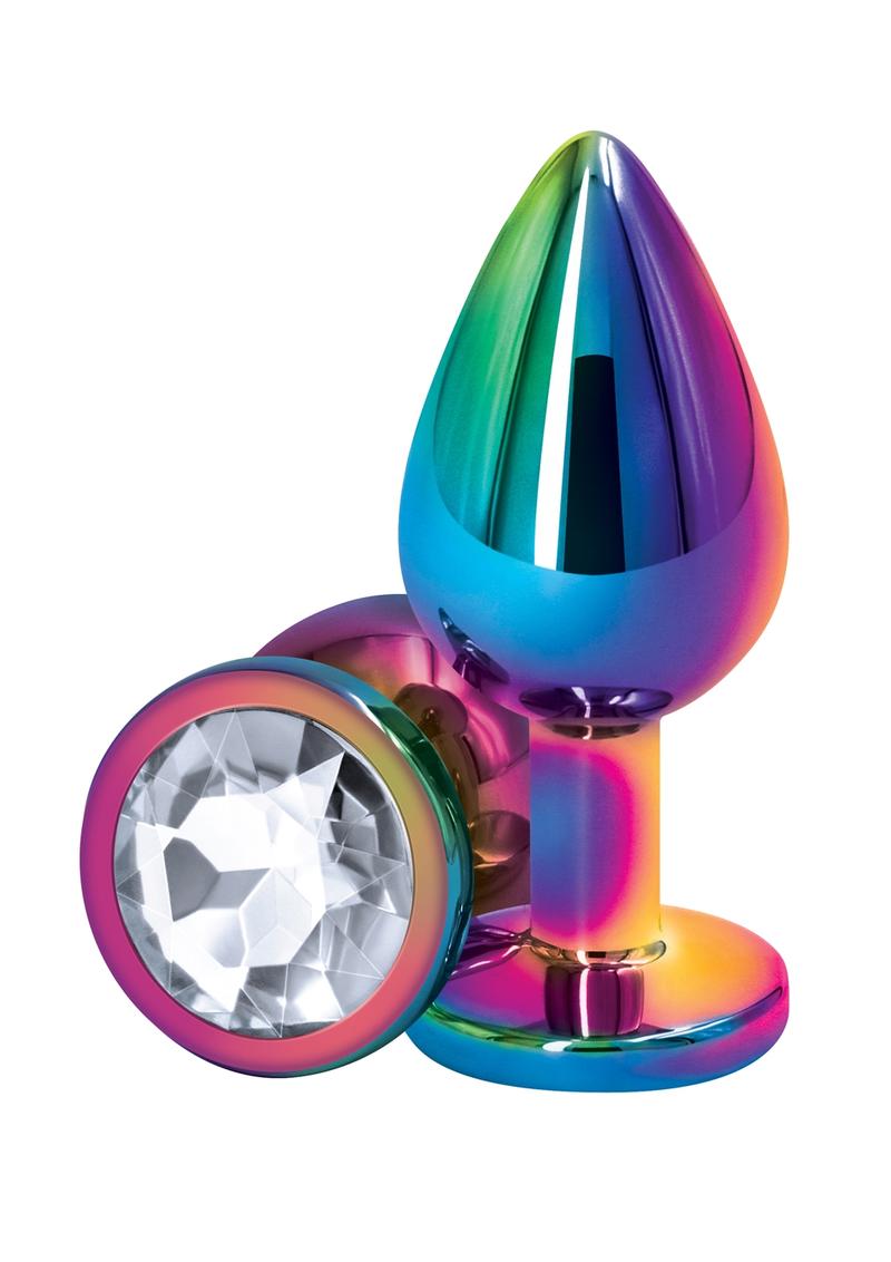 Rear Assets Multicolor Anal Plug - Medium - Clear