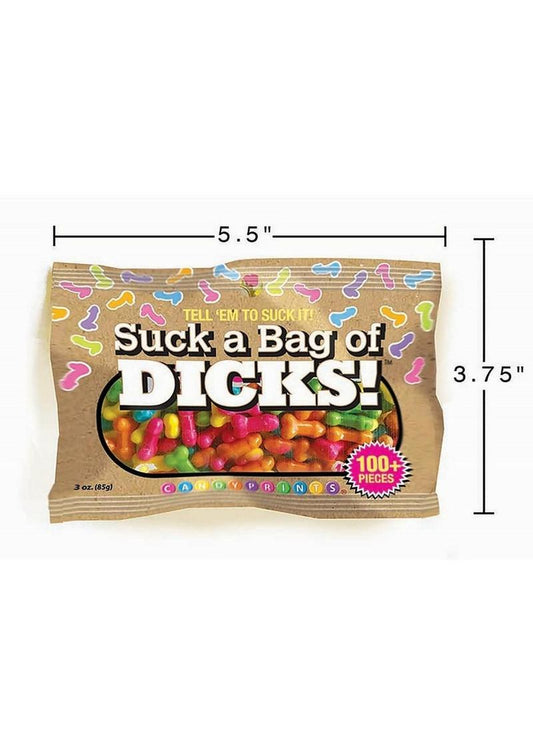 Candyprints Suck A Bag Of Dicks 3oz Bag (100 per bag)