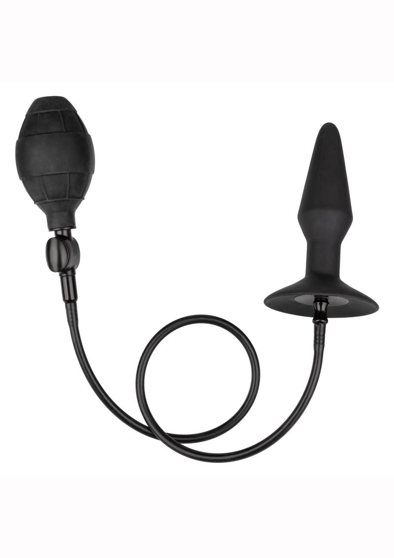 Medium Silicone Inflatable Plug - Black