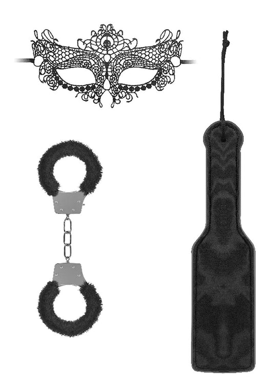 Ouch! Kits Introductory Bondage Kit #3 (3 piece kit) - Black