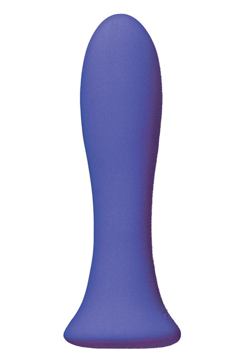 Intense Anal Vibe Silicone Rechargeable Anal Plug - Purple