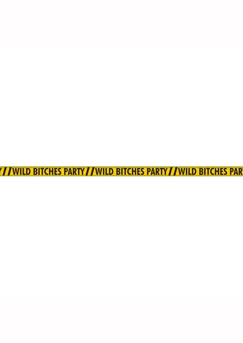 Wild Bitches Party Tape (100ft) - Yellow/Black