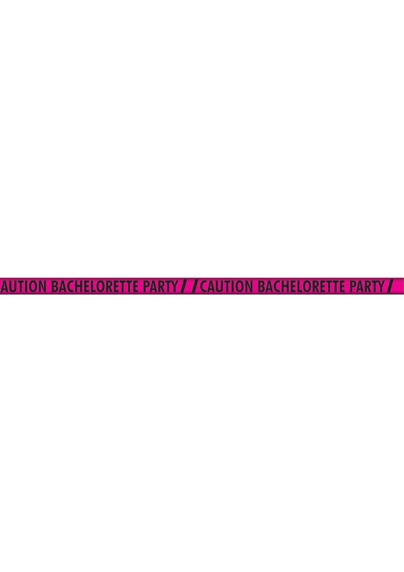 Caution Bachelorette Party Tape (100ft) - Pink/Black