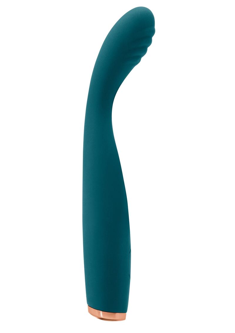 Luxe Lillie Silicone Rechargeable Vibrating Slim Vibrator - Teal