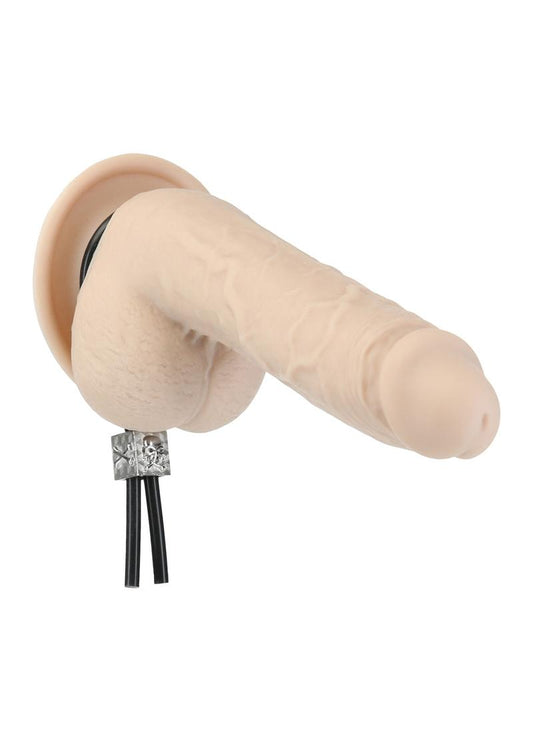 LUX Active Tether Adjustable Silicone Cock Tie - Black/Silver