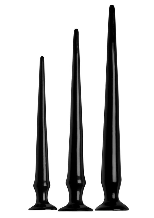 Hosed Slim Tapered Anal Hose Trainer Set (3 piece) - Black