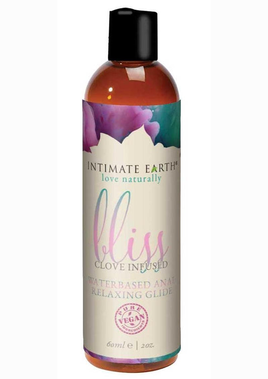 Intimate Earth Bliss Anal Relaxing Water Based Glide Lubricant 2oz