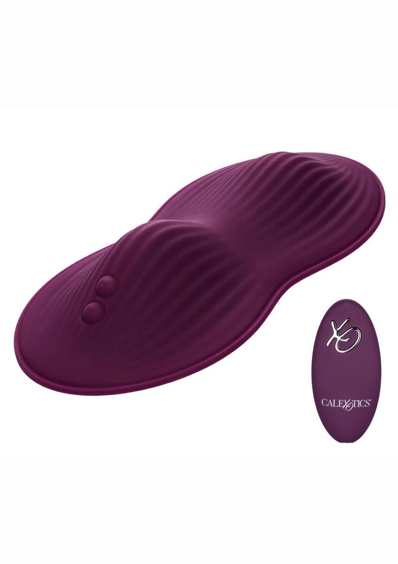 Lust Dual Rider Rechargeable Silicone Massager with Remote Control - Purple