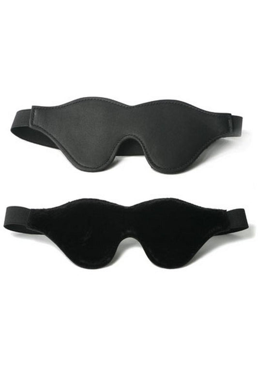 Strict Leather Black Fleece Lined Blindfold